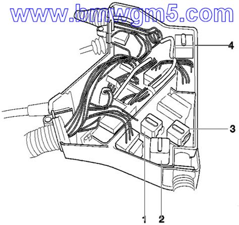 BMW e46 relay box diagram